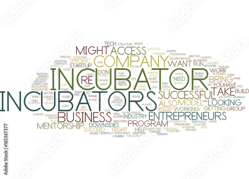 ARE STARTUP INCUBATORS RIGHT FOR YOU Text Background Word Cloud Concept