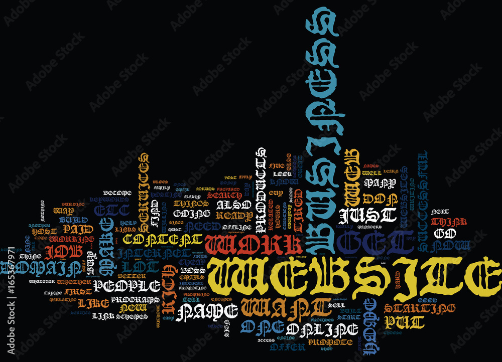 Naklejka YOUR OWN WEB BASED HOME BUSINESS Text Background Word Cloud Concept