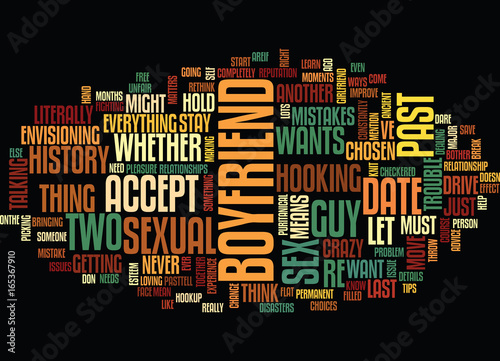 YOUR SEXUAL PAST DOES IT BOTHER YOUR BOYFRIEND Text Background Word Cloud Concept