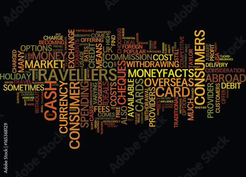 YOUR HOLIDAY MONEY COULD COST YOU DEAR Text Background Word Cloud Concept
