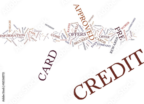 YOU VE BEEN PRE APPROVED Text Background Word Cloud Concept