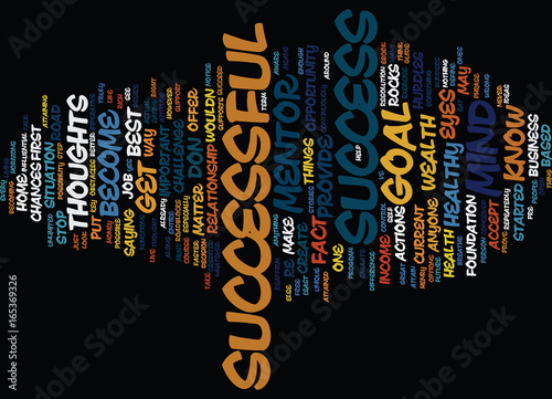 THE KEYS TO SUCCESS Text Background Word Cloud Concept