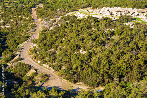 Top view of the the road. photo