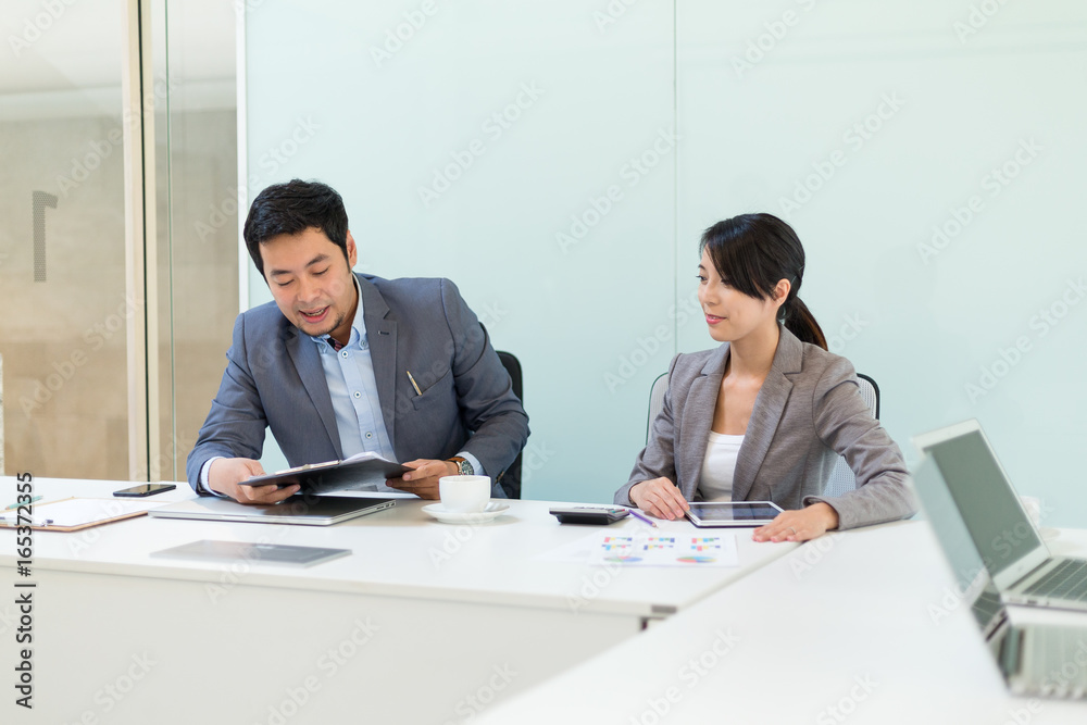 Business people working in office
