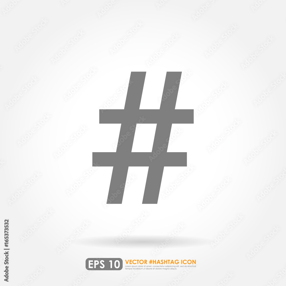 Obraz premium Hashtag sign