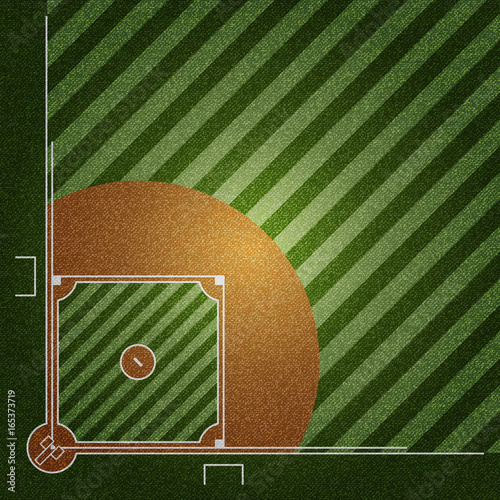 Realistic Denim texture of Baseball field element vector illustration design concept