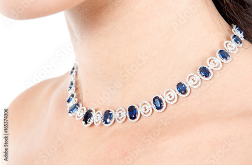necklace with gems