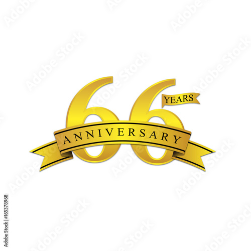 66 anniversary year gold
