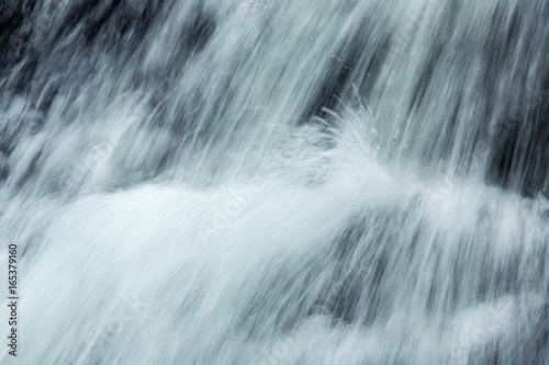 Rushing water within Carpenter s Falls in Granby  Connecticut.