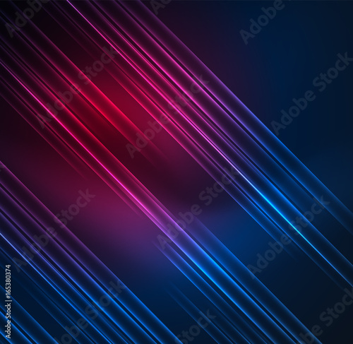 Glowing futuristic lines