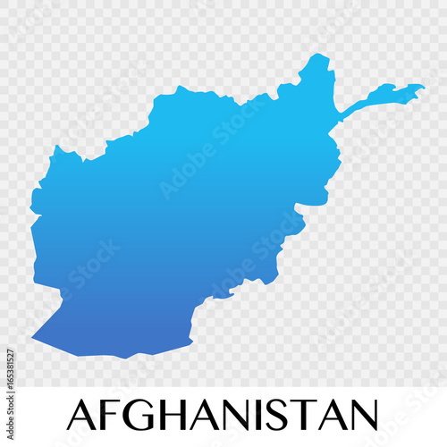 Afghanistan map in Asia continent illustration design