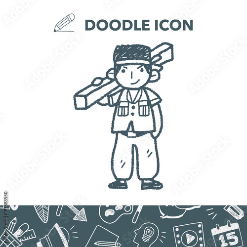 worker doodle
