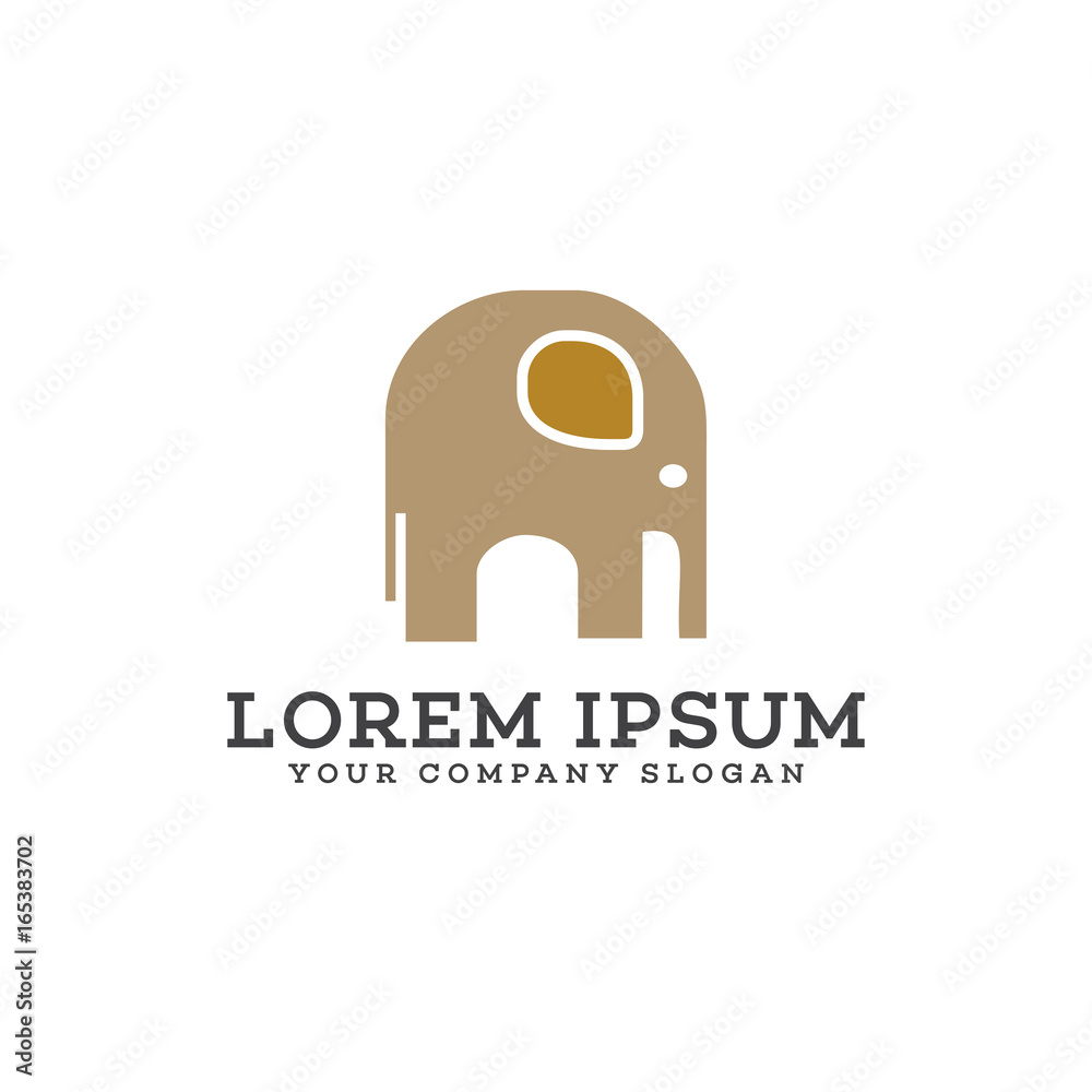 Elephant logo design concept template Elephant logo design concept template