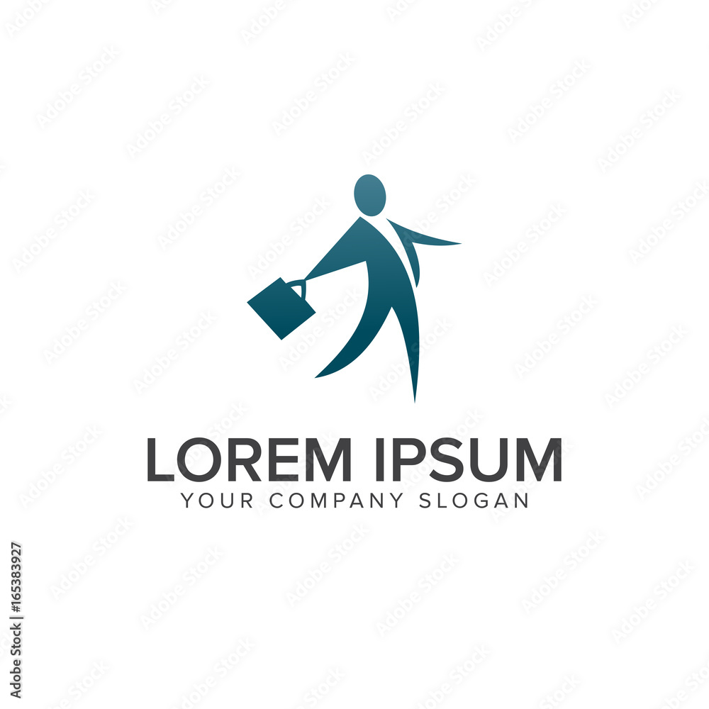 business people logo design concept template business people logo design concept template