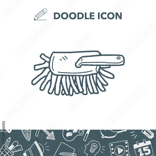 feather duster doodle