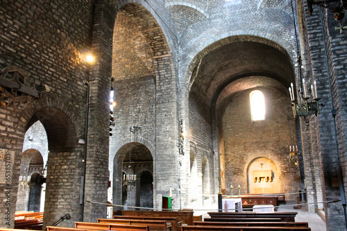 Inside the Monastery of Saint Mary in Ripoll  Catalonia  Spain