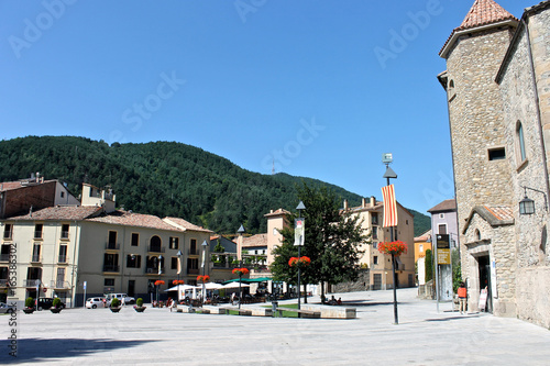 Streets of Ripoll, a town in Catalonia, Spain
