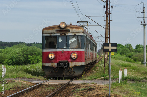 PUBLIC TRANSPORT - Train passenger on the railway track