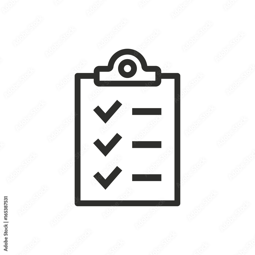 Clipboard vector icon. Clipboard vector icon.