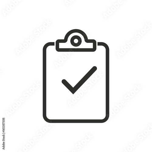 Clipboard vector icon.