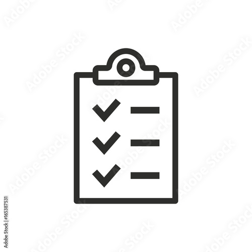 Clipboard vector icon.