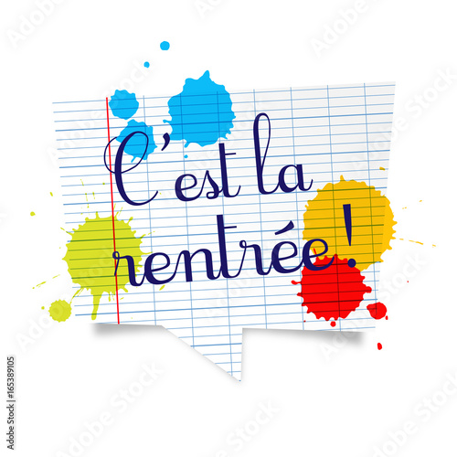 C'est la rentrée