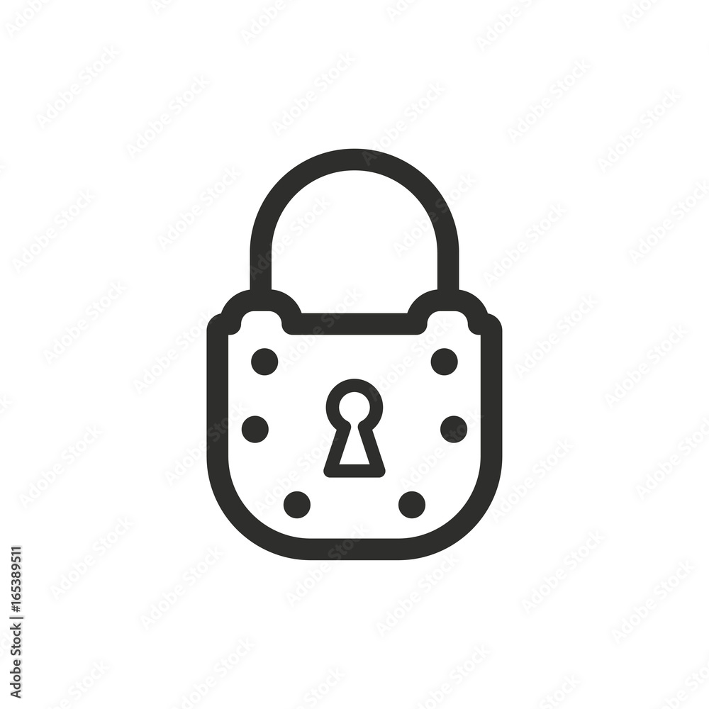 Lock vector icon. Lock vector icon.