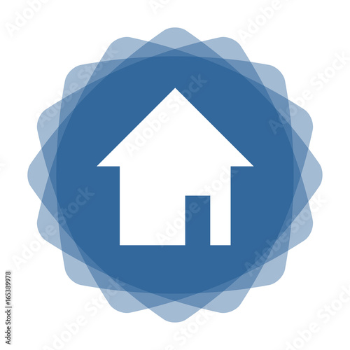 App Icon blau Haus