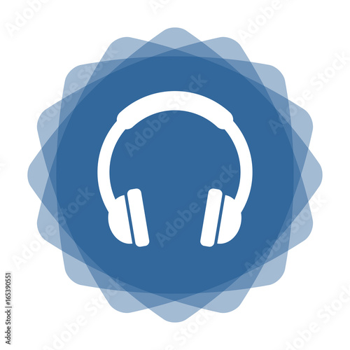 App Icon blau Kopfhörer