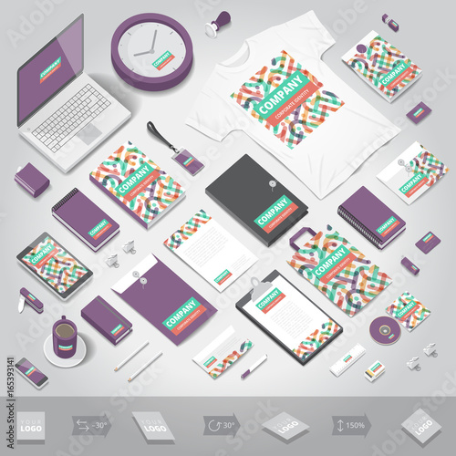 Corporate identity print template