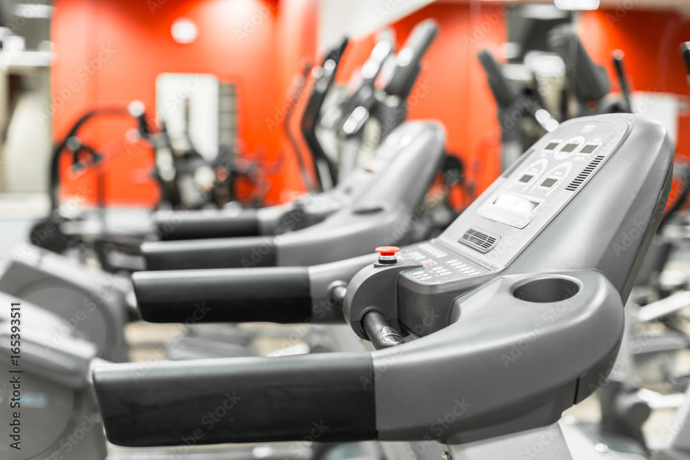 Gym interior with equipment Gym interior with equipment