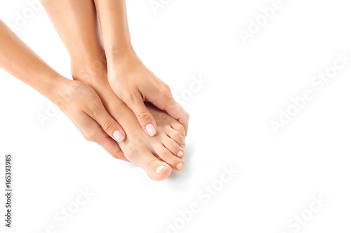 woman having a foot treatment