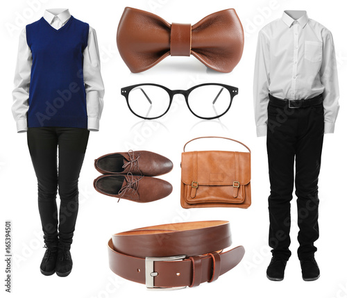 Set of school uniforms with...