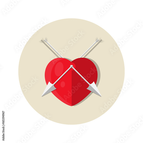 Heart with arrows