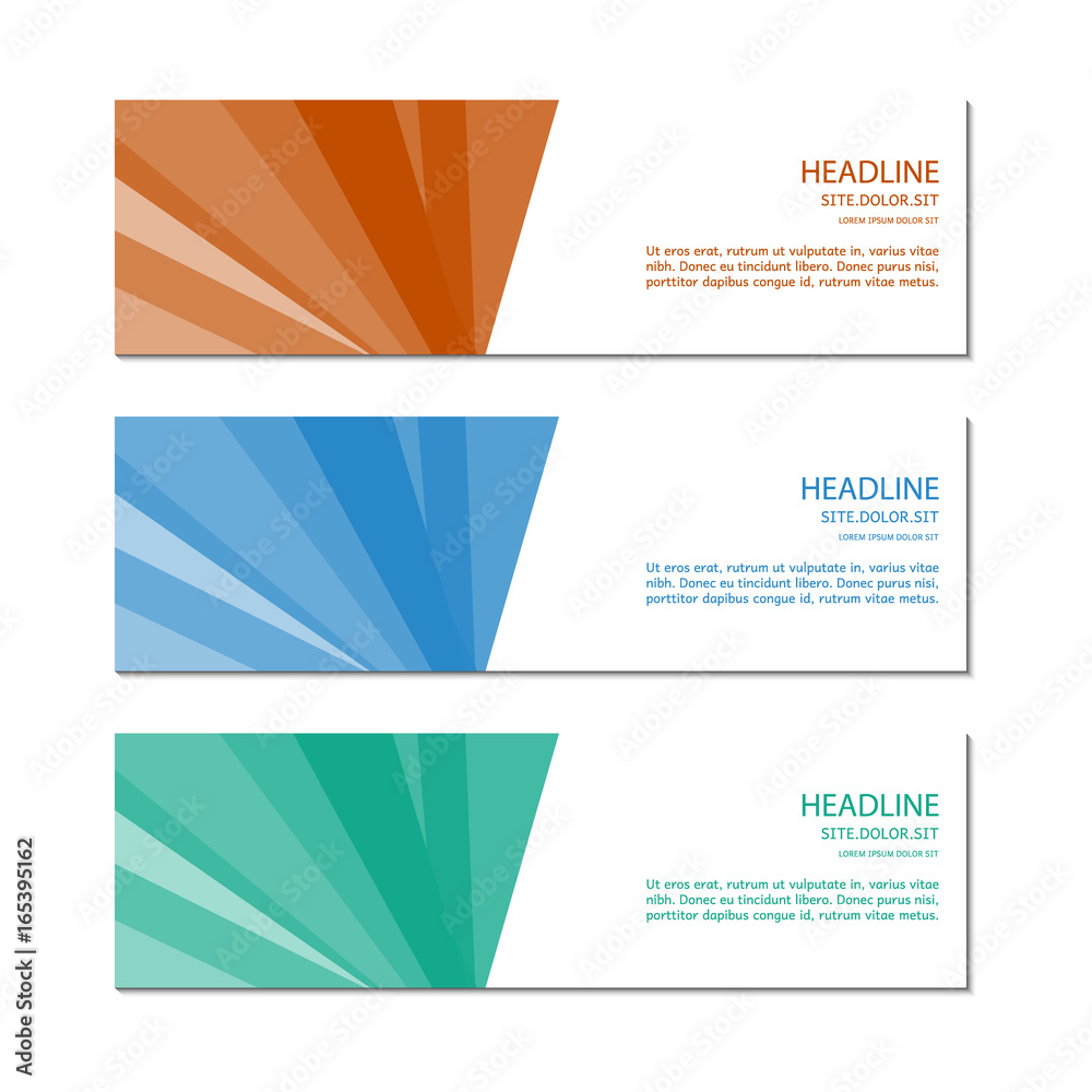 Naklejka premium Banner template. Vector.