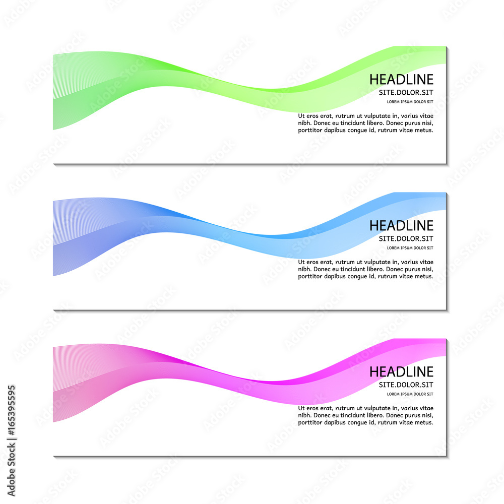 Fototapeta premium Banner template. Vector.