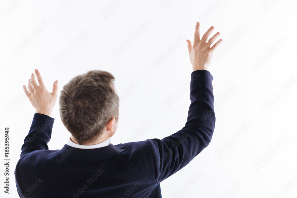 Neat talented guy using his hands to move something Neat talented guy using his hands to move something