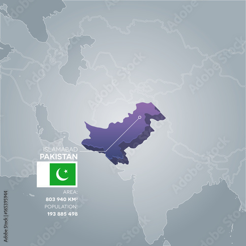 Pakistan information map.