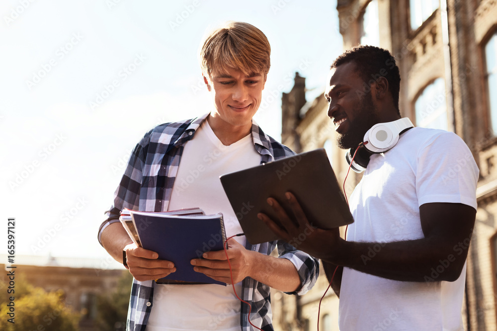 Young passionate man excited about his idea