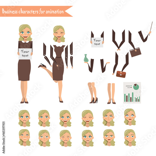 Business Woman for animation