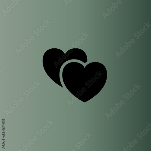 Hearts Icon. flat design photo