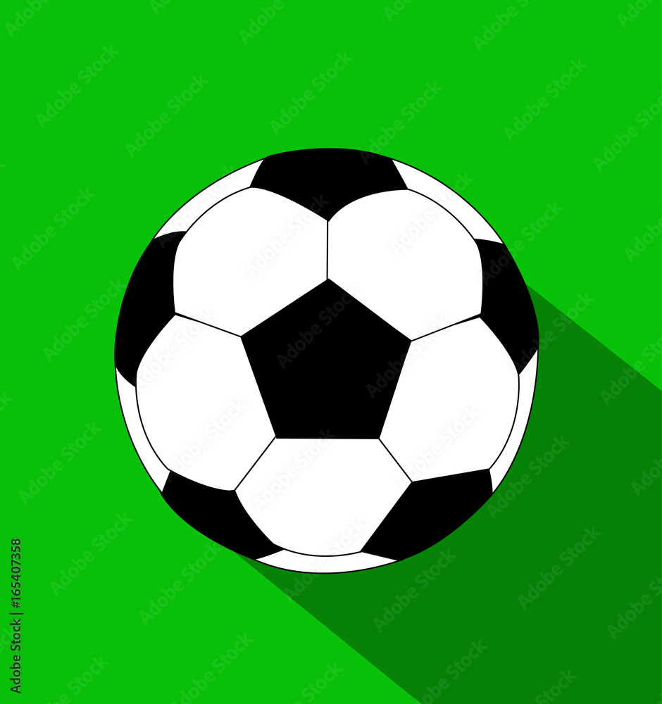 vector soccer ball flat style vector soccer ball flat style
