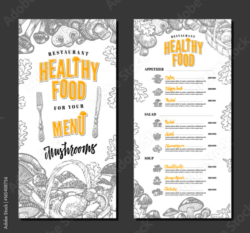 Healthy Restaurant Menu Template