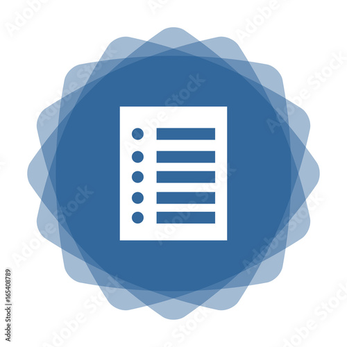 App Icon blau Liste