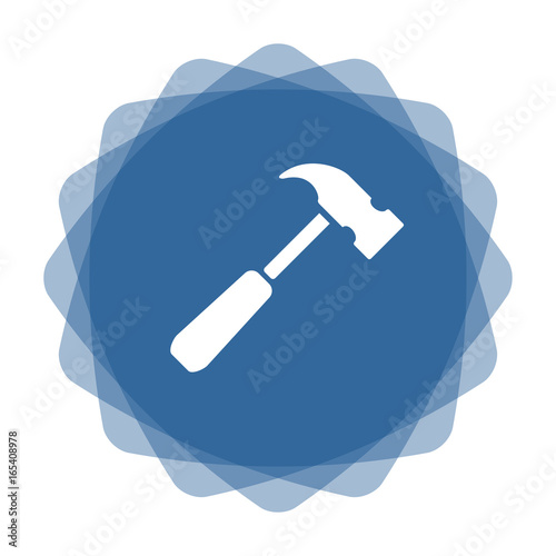 App Icon blau Hammer