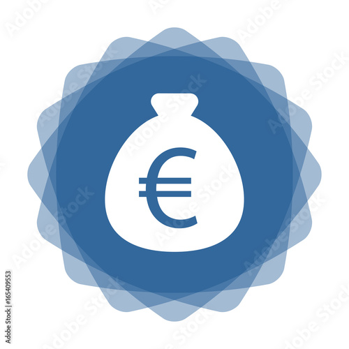 App Icon blau Geldsack Euro