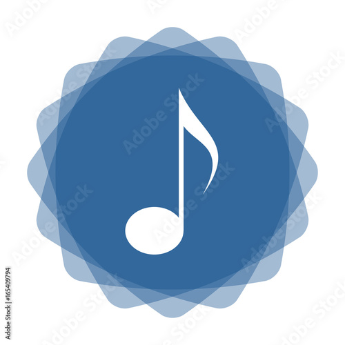 App Icon blau Achtelnote