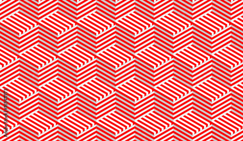 red abstract background of volume objects