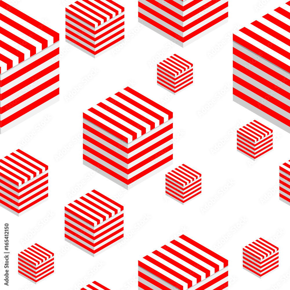 Seamless pattern of gift boxes on a white background Seamless pattern of gift boxes on a white background