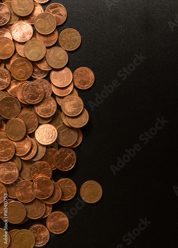 Euro one cent coins